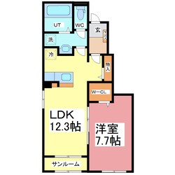 ウェルス　サン　イーストの物件間取画像